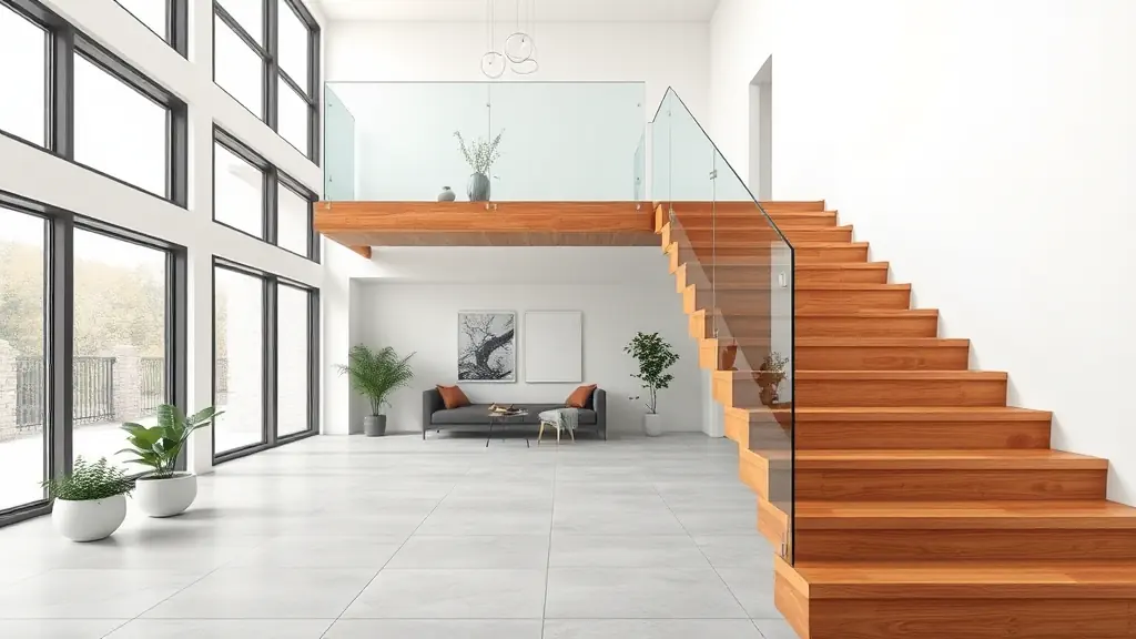 escalier verre bois bichat conception